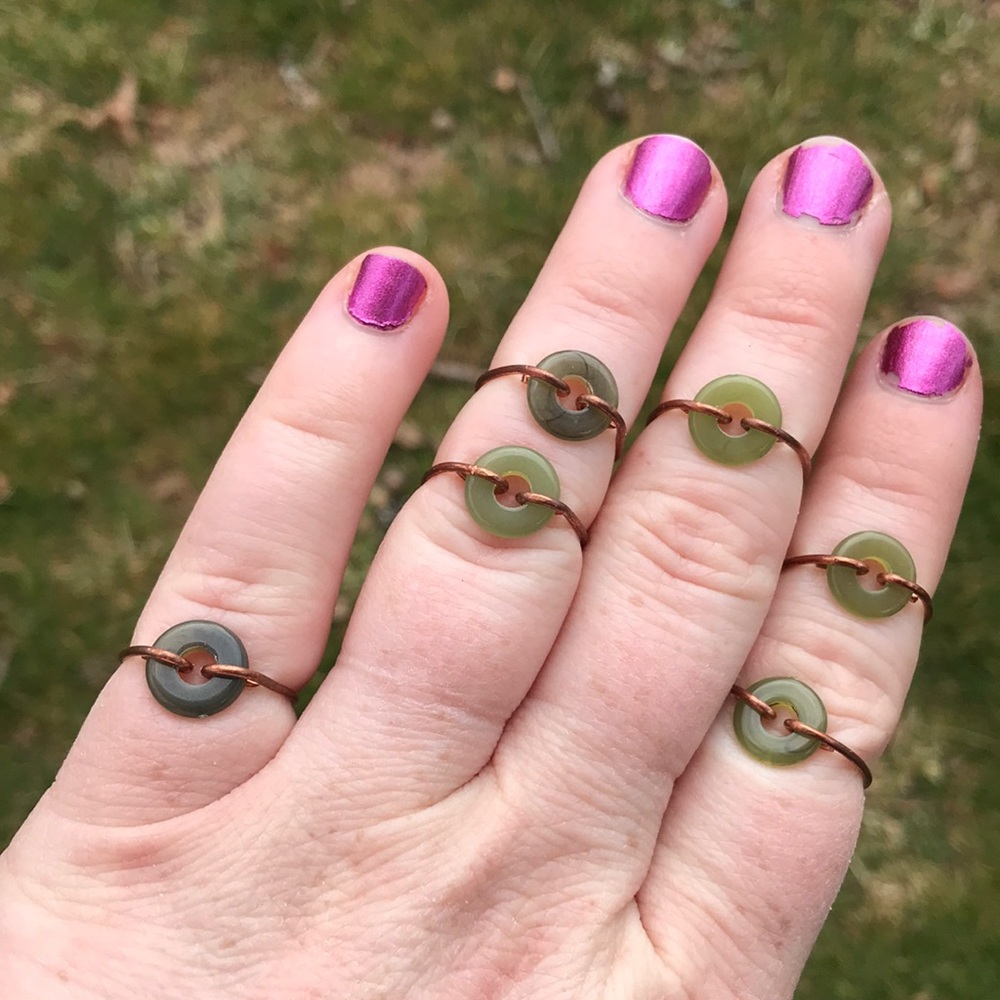 Copper minimalist ring